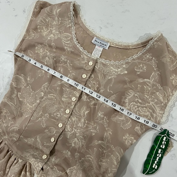 Sea Tan and Cream Buttoned Midi Sundress - Picture 10 of 15